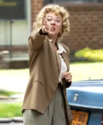 Scarlett Johansson Paper Tiger Brown Blazer