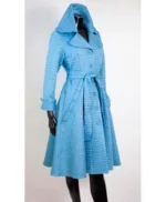 Terri J. Vaughn She The People Alligator Emboss Blue Coat