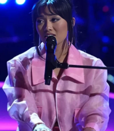The Voice S26 Kay Sibal Pink Mesh Jacket