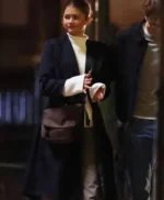 Zendaya The Drama Black Wool Coat