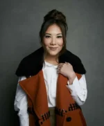 Shortcomings 2023 Ally Maki Brown Jacket