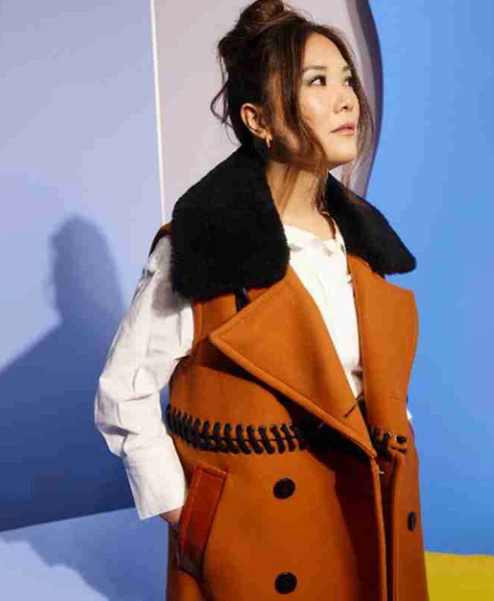 Shortcomings 2023 Ally Maki Brown Jacket Shortcomings 2023 Ally Maki Brown Jacket
