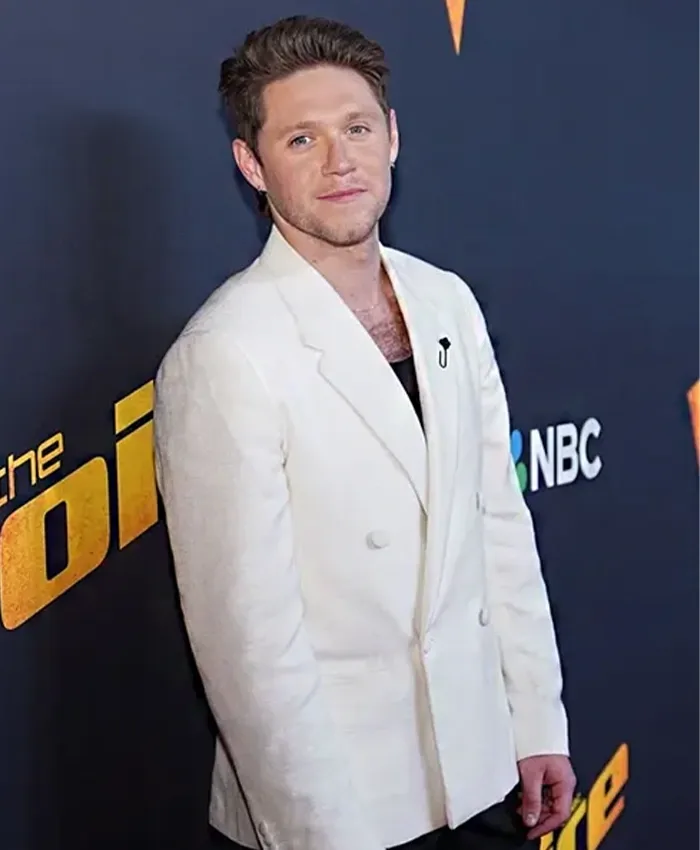 Show The Voice Nial Horan White Blazer Coat Show The Voice Nial Horan White Blazer Coat