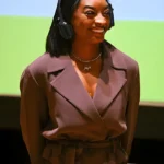 Simone Biles Brown Blazer