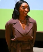 Simone Biles Brown Blazer