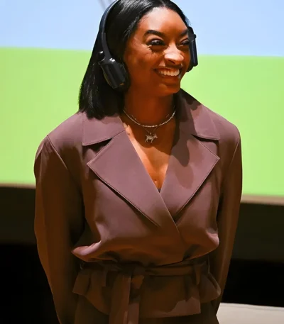 Simone Biles Brown Blazer