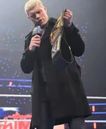 SmackDown 2025 Cody Rhodes Black Wool Coat