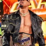 SmackDown 2026 Carmelo Hayes Black Leather Jacket