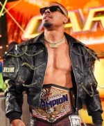 SmackDown 2026 Carmelo Hayes Black Leather Jacket