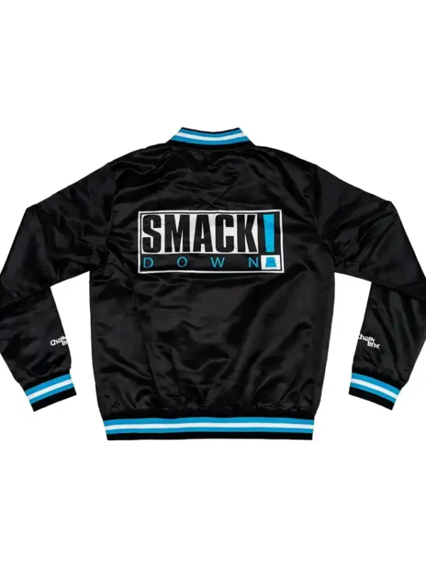 Smackdown Logo Black Satin Jacket