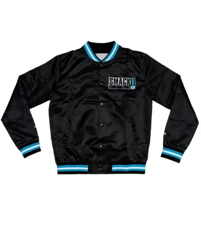 Smackdown Logo Black Satin Jacket