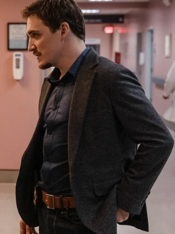 Smile 2022 Kyle Gallner Black Wool Blazer