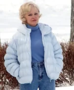 Somedays Pamela Anderson Blue Puffer Jacket