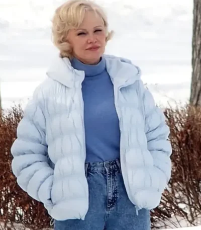 Somedays Pamela Anderson Blue Puffer Jacket