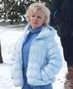 Somedays Pamela Anderson Blue Puffer Jacket