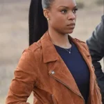 Sonya Bailey Lethal Weapon Brown Jacket