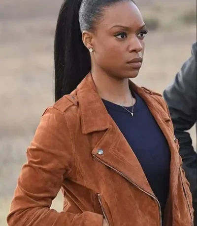 Sonya Bailey Lethal Weapon Brown Jacket