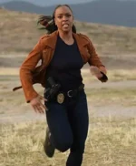 Sonya Bailey Lethal Weapon Brown Jacket