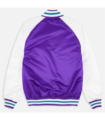 Sophia Utah Jazz Full-Snap Satin Jacket