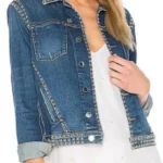 Spinning Out Jenn Yu Blue Studded Jacket