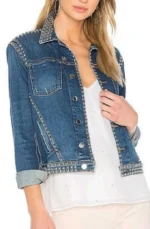 Spinning Out Jenn Yu Blue Studded Jacket