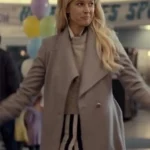 Spinning Out Mandy Davis Grey Wrap Coat