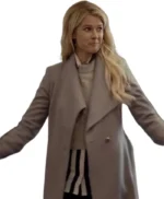 Spinning Out Mandy Davis Grey Wrap Coat