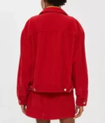 Spinning Out Serena Baker Red Corduroy Jacket