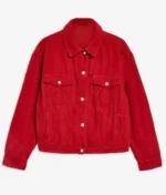 Spinning Out Serena Baker Red Corduroy Jacket