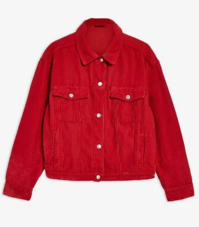 Spinning Out Serena Baker Red Corduroy Jacket