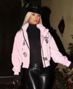 Paris Hilton Pink Bomber Jacket