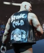 Steve Austin Stone Cold Black Leather Vest