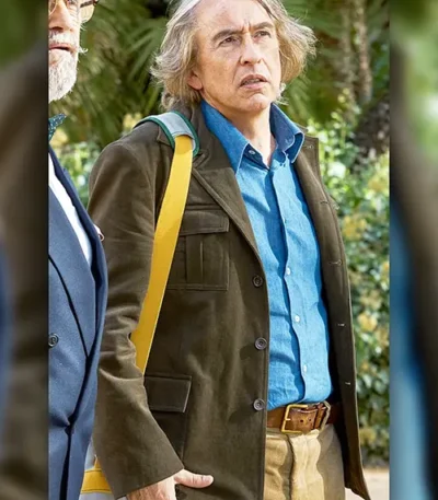 Steve Coogan The Penguin Lessons Suede Leather Blazer