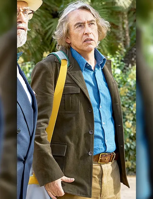 Steve Coogan The Penguin Lessons Suede Leather Blazer Steve Coogan The Penguin Lessons Suede Leather Blazer