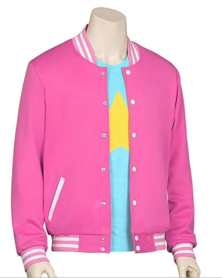 Steven Universe Pink Baseball Varsity Jacket Steven Universe Pink Baseball Varsity Jacket