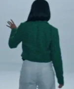 Strength Of A Woman 2023 Ajiona Alexus Green Cropped Blazer