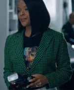 Strength Of A Woman 2023 Ajiona Alexus Green Cropped Blazer