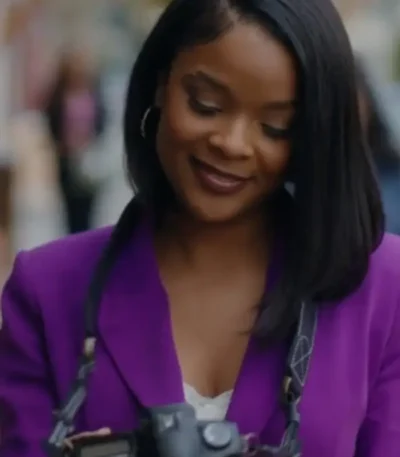 Strength of a Woman Ajiona Alexus Purple Blazer