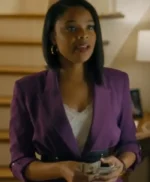 Strength of a Woman Ajiona Alexus Purple Blazer