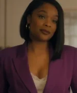 Strength of a Woman Ajiona Alexus Purple Blazer