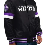 Sullivan Sacramento Kings Black Varsity Jacket