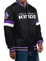 Sullivan Sacramento Kings Black Varsity Jacket