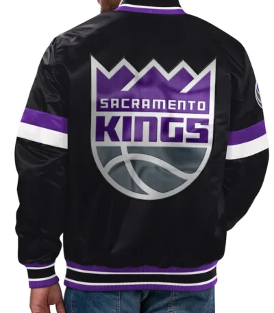 Sullivan Sacramento Kings Black Varsity Jacket