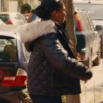 Supacell Sabrina Clarke Black Hooded Fur Jacket