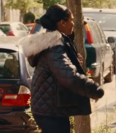 Supacell Sabrina Clarke Black Hooded Fur Jacket