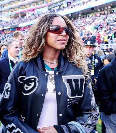 Super Bowl 2026 Blue Ivy Varsity Jacket