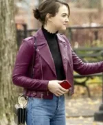 Susan God Friended Me TV Series Purple Motorcycle Leather Jacket