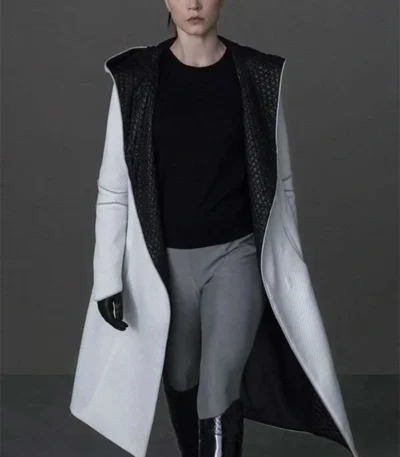 Sylvia Hoeks Blade Runner 2049 White Trench Coat
