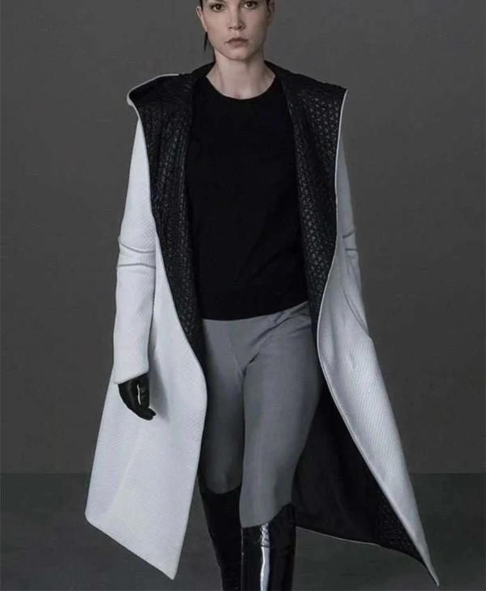 Sylvia Hoeks Blade Runner 2049 White Trench Coat Sylvia Hoeks Blade Runner 2049 White Trench Coat