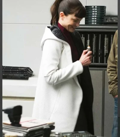 Sylvia Hoeks Blade Runner 2049 White Trench Coat